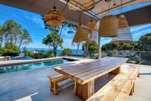 Modern luxury villa in Begur with private pool and sea views