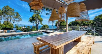 Modern luxury villa in Begur with private pool and sea views