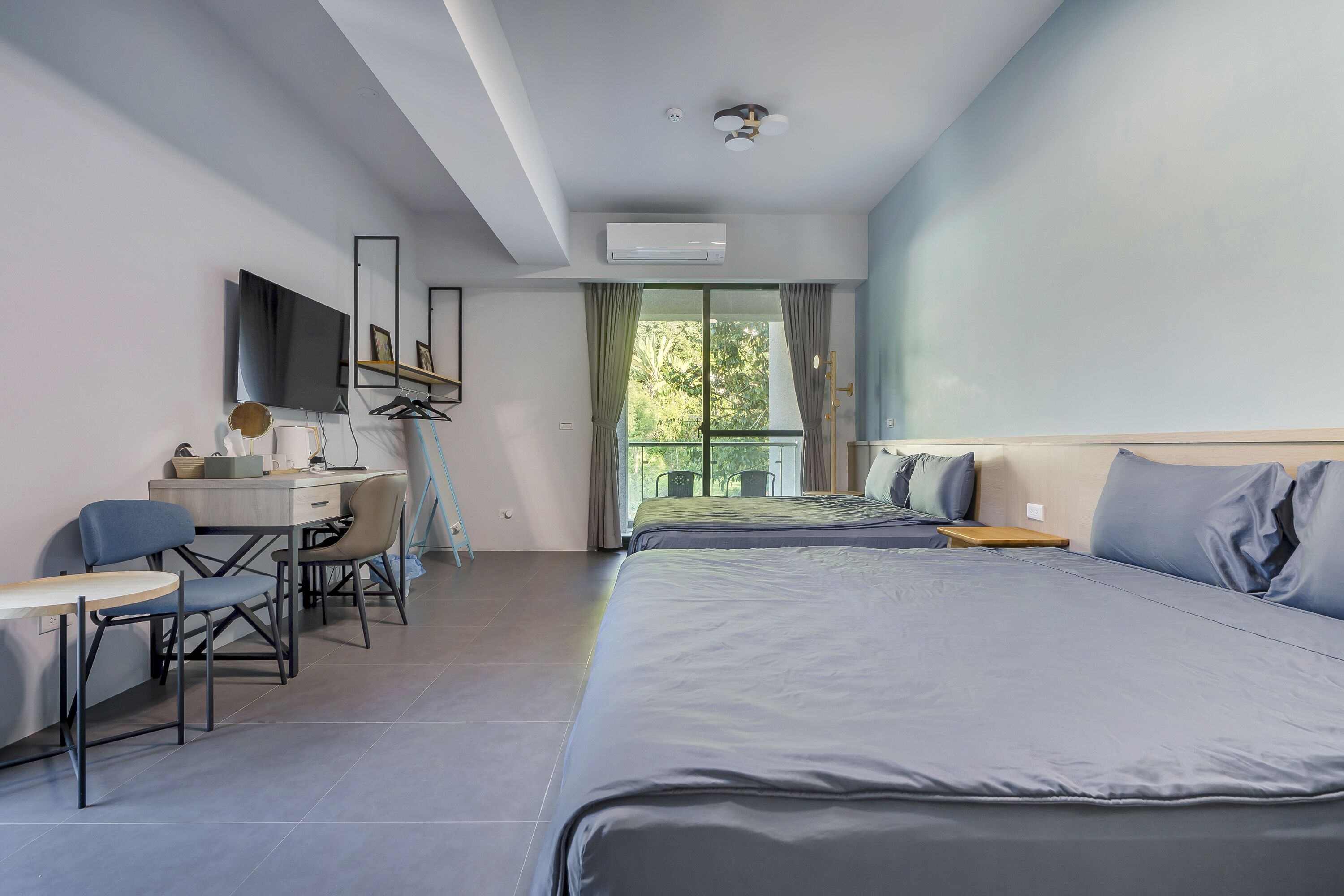 Vierbettzimmer, Bergblick