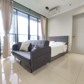 1 soverom, strykejern/-brett, wi-fi og sengetøy