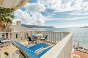 Outdoor dining - Palma Apartment 1 Deluxe mit Meerblick (Herceg - Novi)
