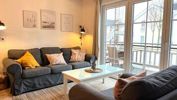 TV connectée, cheminée, livres