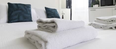 1 bedroom, iron/ironing board, bed sheets