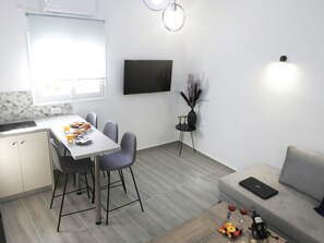 Living area - Villa Siderenia (Santorini)