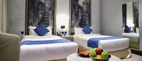 Superior kamer, 1 slaapkamer, privébadkamer, uitzicht op stad | 1 slaapkamer, lakens van Egyptisch katoen, luxe beddengoed