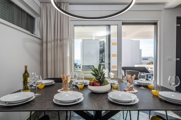 Dining - Luxury villa - private heated pool, jacuzzi, sauna, and gym
(Novalja)