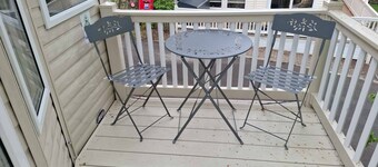 Bluebell corner - with small enclosed decking