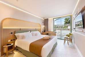 Deluxe-Zimmer, Terrasse, Gartenblick