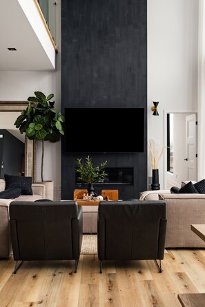 Living area - Chalet rental Mont-Tremblant (La Conception)