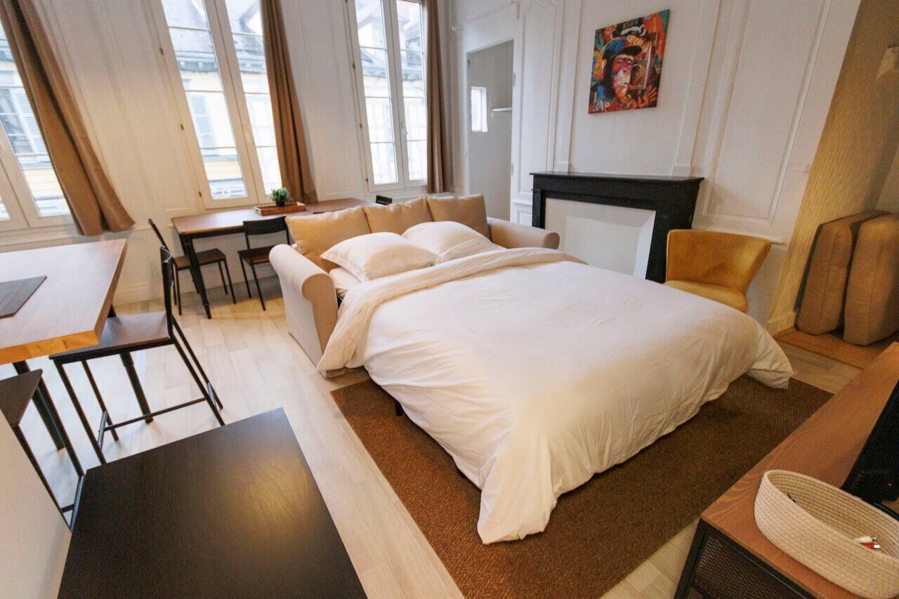 1 chambre, accès Internet, draps fournis