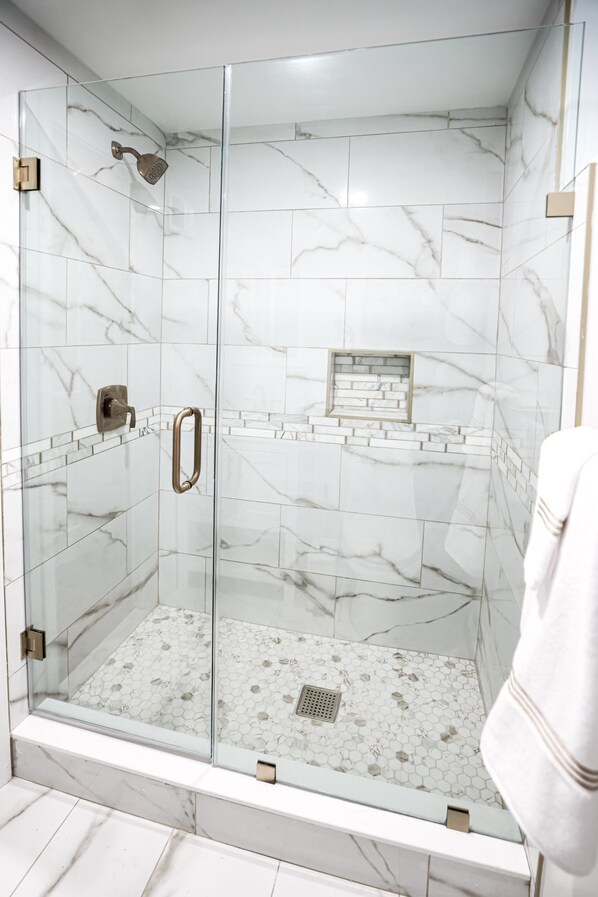 Towels, soap, toilet paper