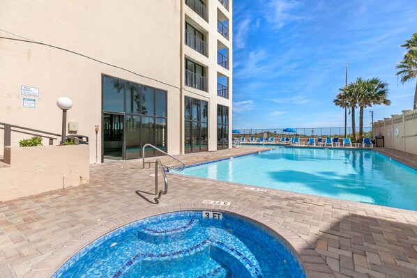 Indoor pool, a heated pool