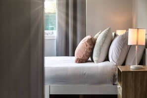 3 bedrooms, iron/ironing board, travel cot, WiFi