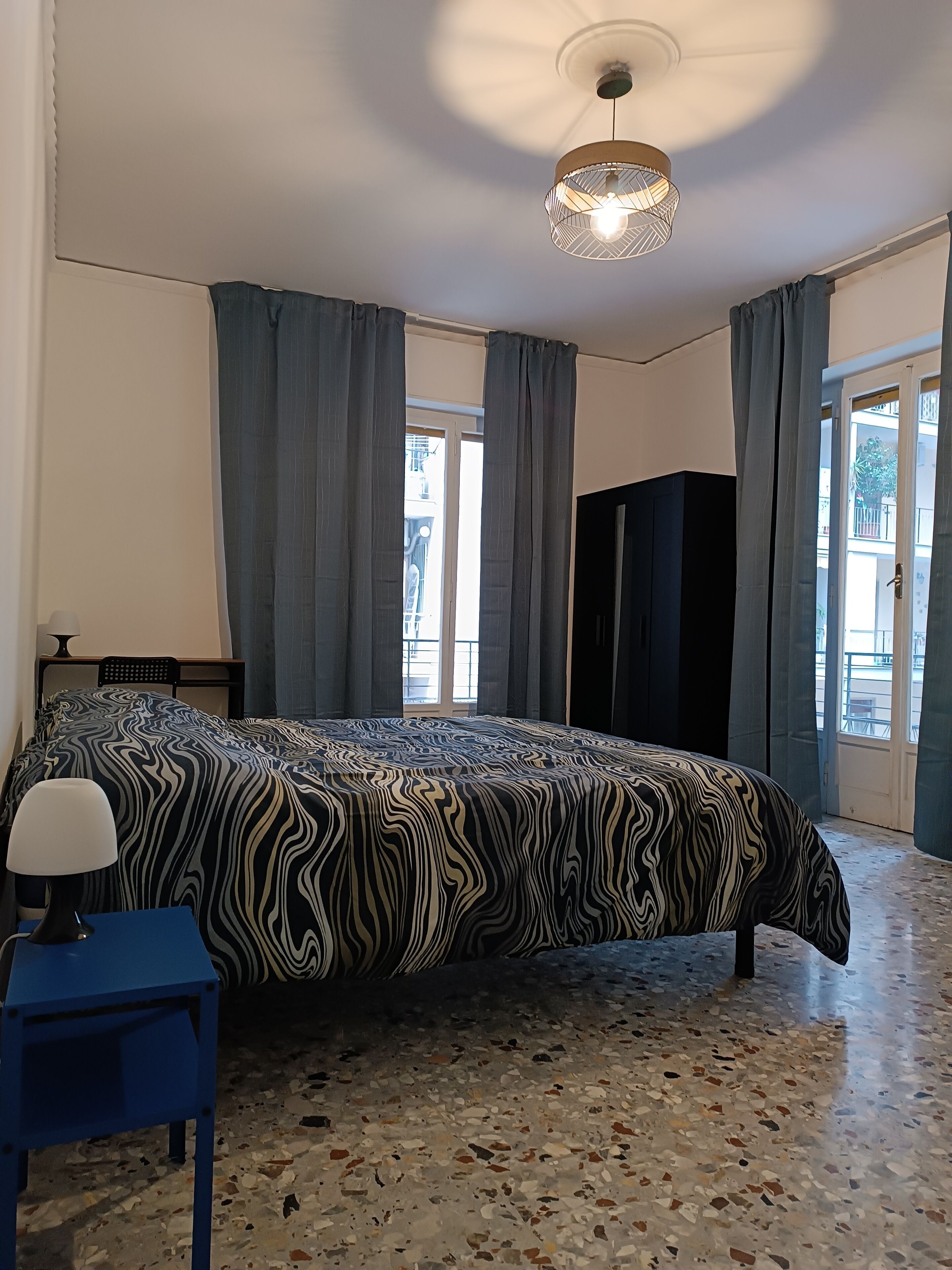 Triple Room | Down comforters, desk, laptop workspace, blackout drapes