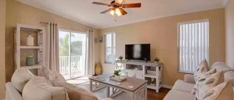 Smart TV, table football, ping pong