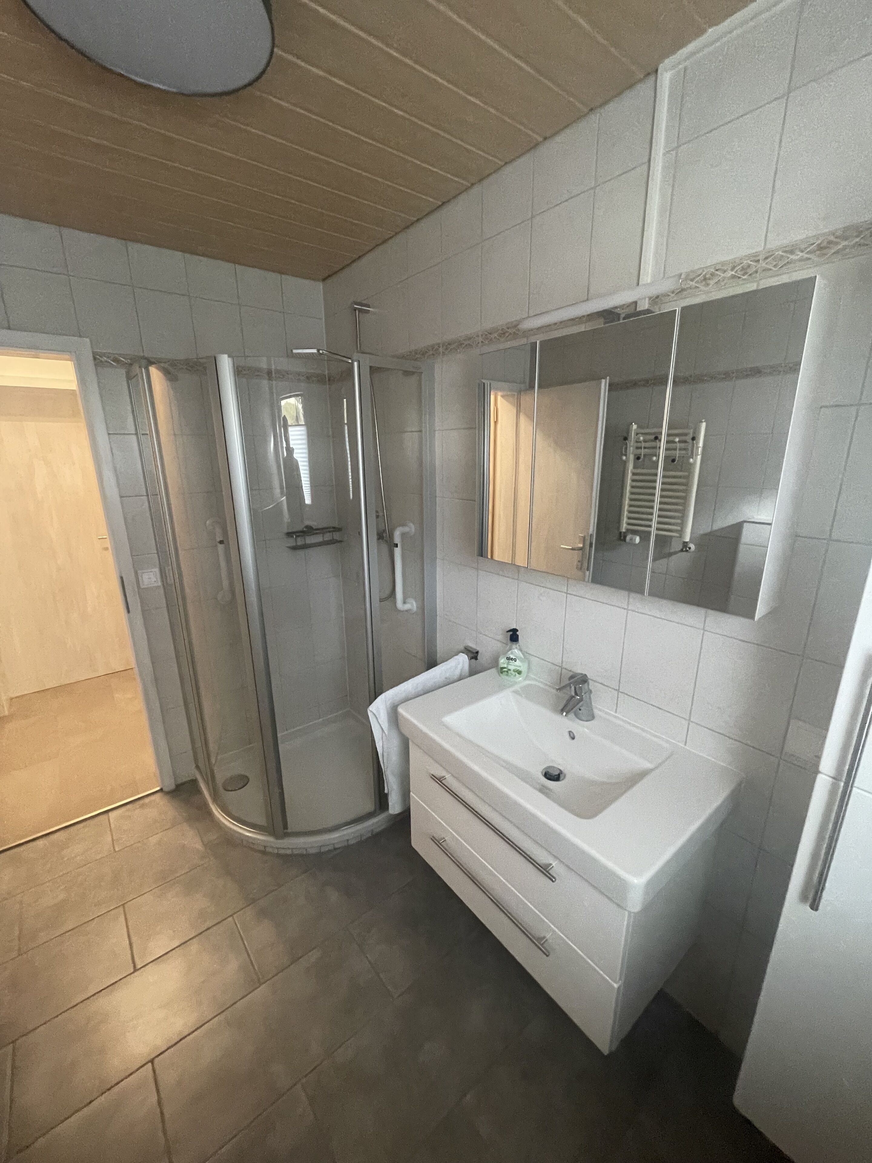 Haartrockner, Handtücher, Seife, Toilettenpapier