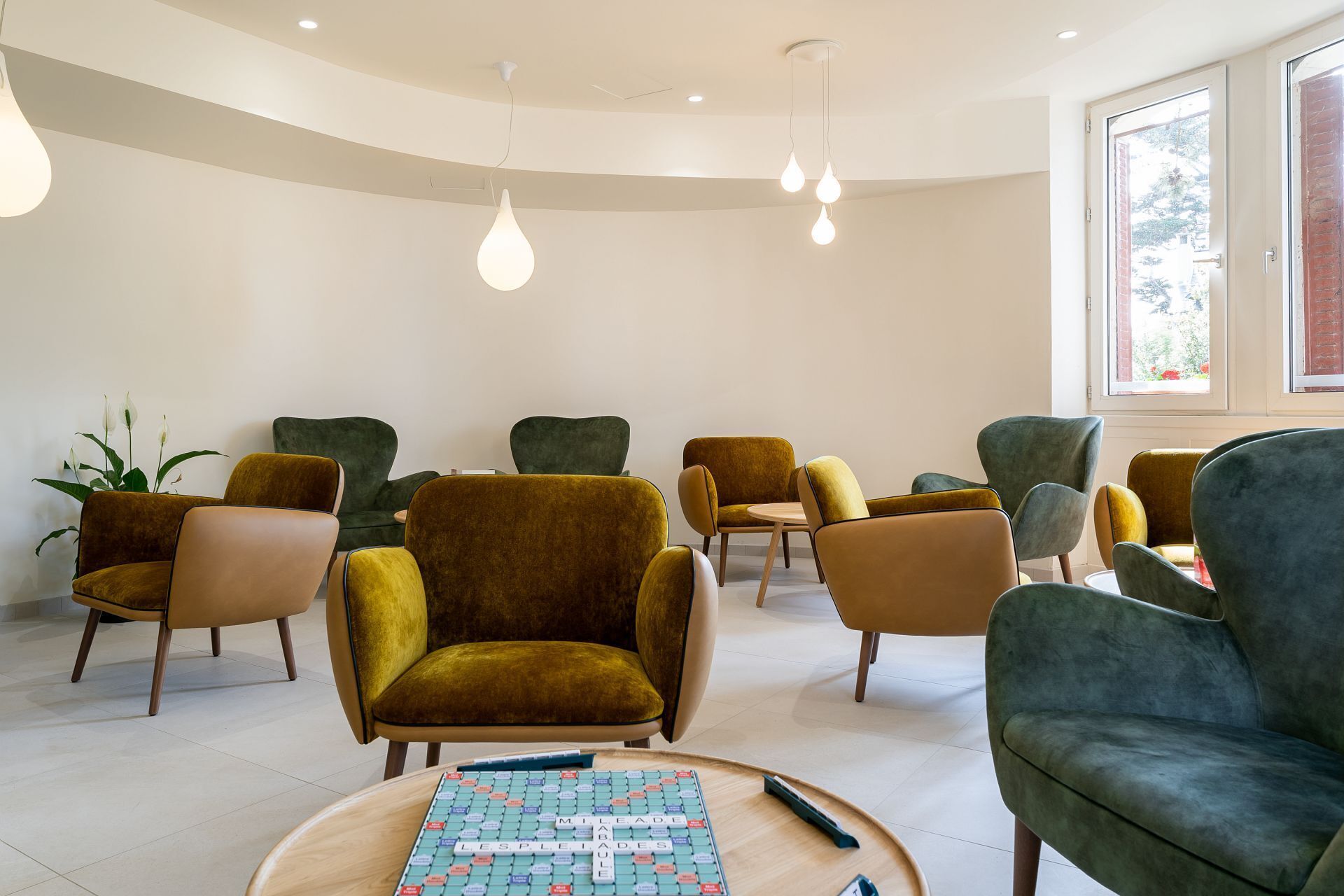 Sitteområde i lobbyen