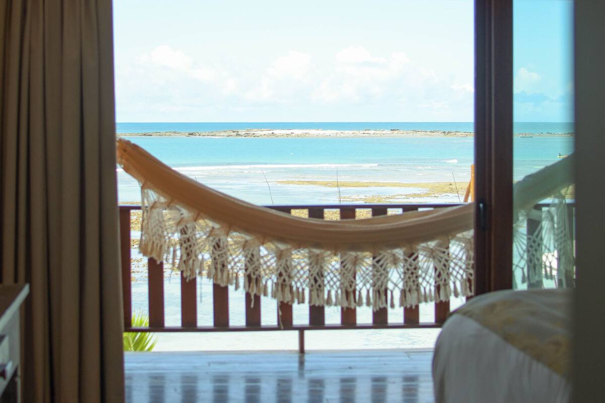 Dreibettzimmer, Meerblick | 1 Schlafzimmer, hochwertige Bettwaren, Daunenbettdecken