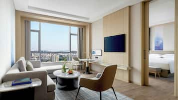Suite, 1 Bedroom, City View | 1 bedroom, down comforters, pillowtop beds, minibar