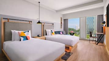 Minibar, in-room safe, desk, laptop workspace