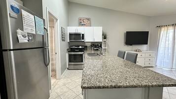 Microwave, oven, stovetop, dishwasher