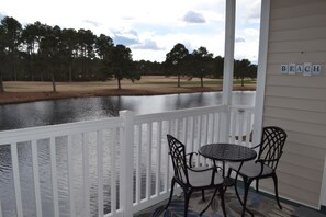 Outdoor dining - Recently updated 3 bedroom/2 bath condo in Sunset Village at Sandpiper Bay  (Sunset Beach)