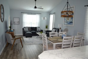 Smart TV, DVD player, books
