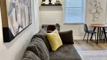 TV, fireplace, offices