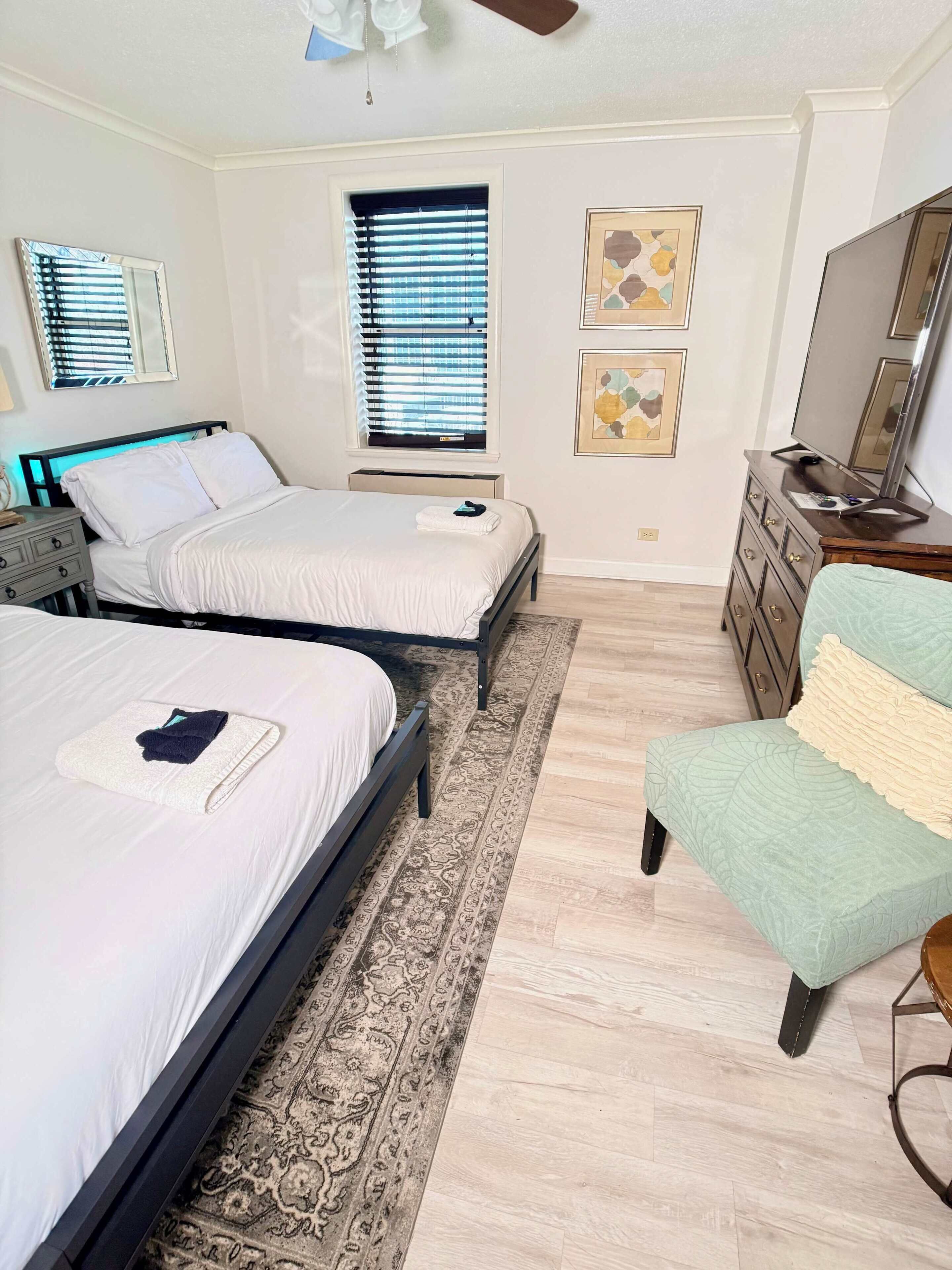 1 bedroom, iron/ironing board, travel crib, WiFi