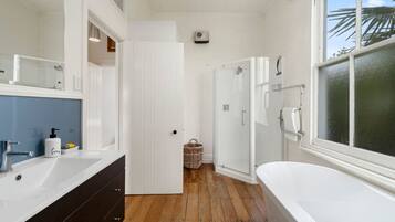 Hair dryer, towels
