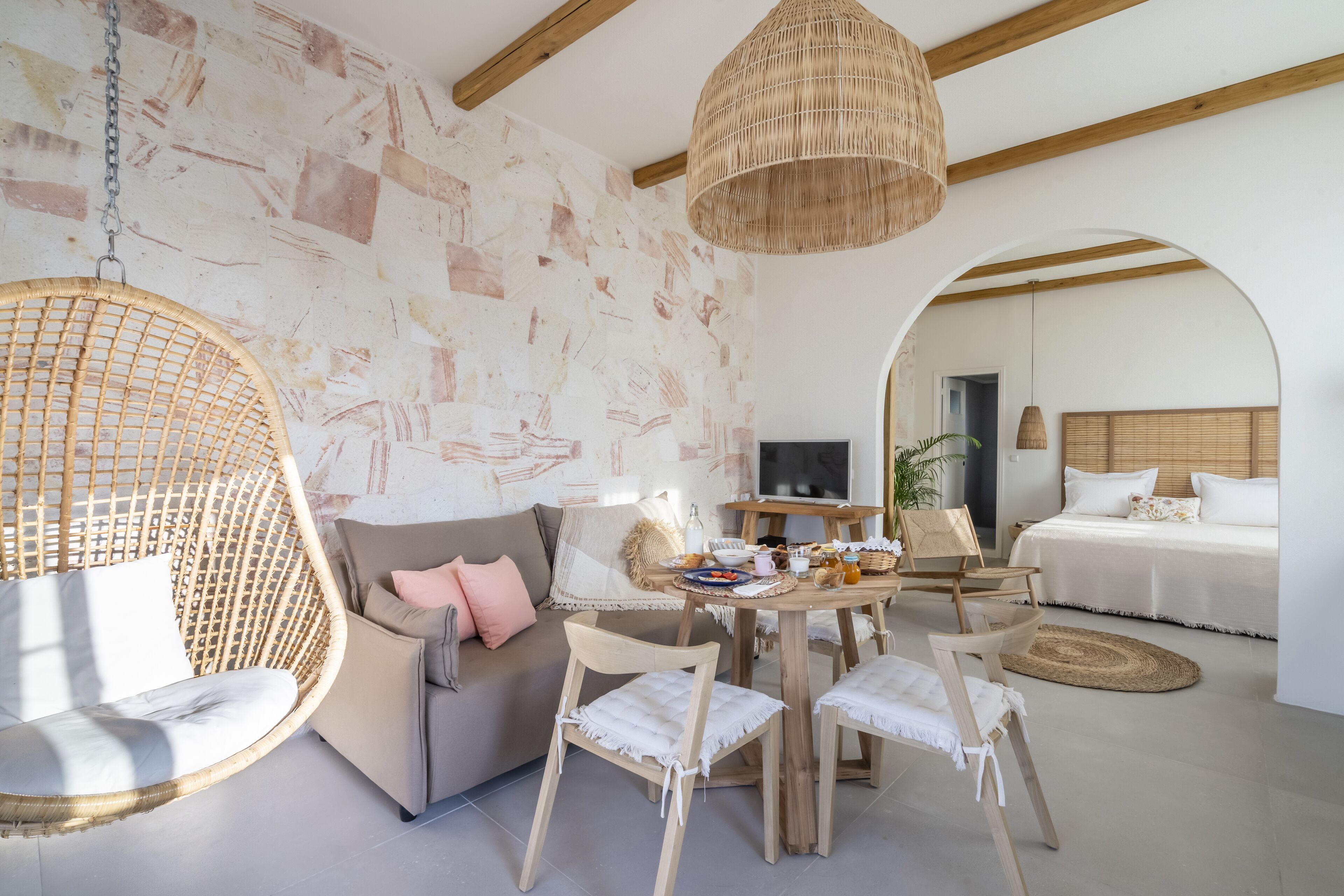 Casa, 1 cama King size y sofá cama, para no fumadores, junto a la playa | 1 habitación y ropa de cama hipoalergénica 