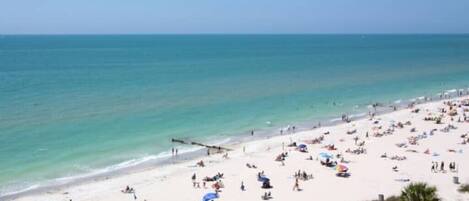 Sun loungers, beach towels