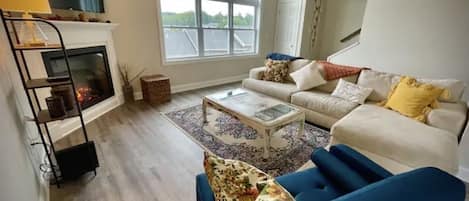 TV connectée, cheminée