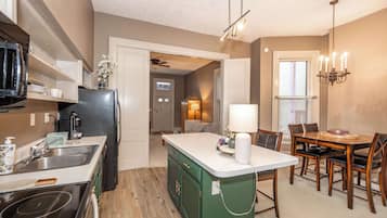 House, 1 King Bed, Fireplace, City View