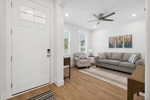 House, Multiple Beds, Private Pool, Pool View (Blissful Getaway) | Living area | 42-inch flat-screen TV with digital channels