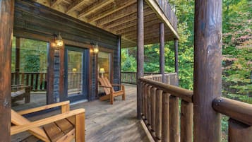 Cabin, Multiple Beds, Hot Tub, Mountain View (Cabin On The Edge) | Balcony view