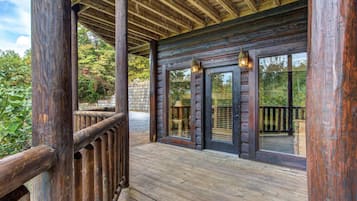 Cabin, Multiple Beds, Hot Tub, Mountain View (Cabin On The Edge) | Balcony view