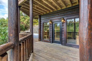 Cabin, Multiple Beds, Hot Tub, Mountain View (Cabin On The Edge) | Balcony view
