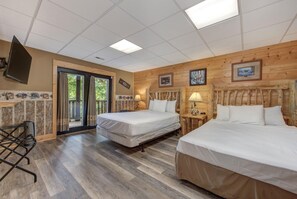 Cabin, nhiều giường, bồn tắm nước nóng, quang cảnh núi (Cabin On The Edge) | 6 phòng ngủ, trang trí khác biệt 