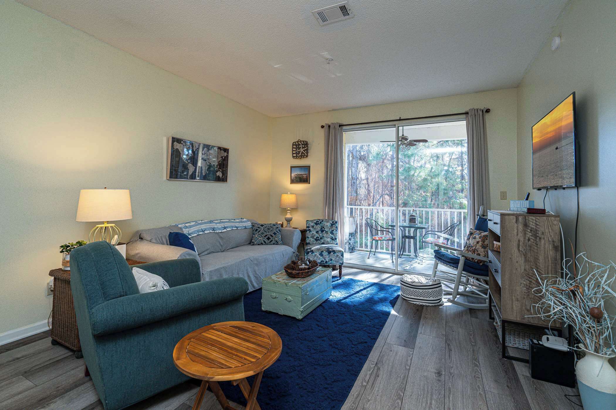 Condo, Multiple Beds, Balcony, Garden View (Fun Times) | Living area | 42-inch flat-screen TV with digital channels