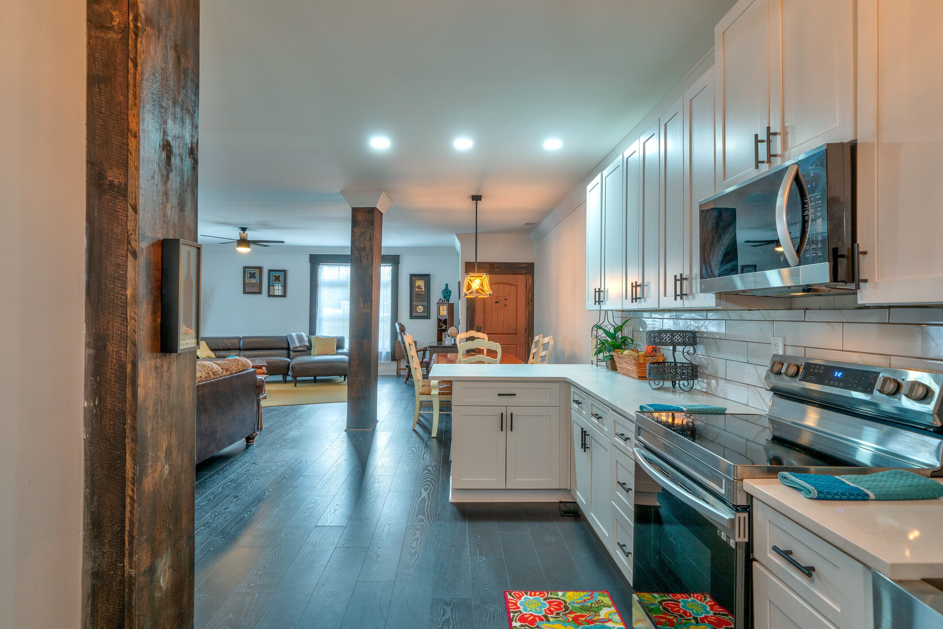 Appart'hôtel, plusieurs lits, cuisine, vue montagne | Cuisine privée | Réfrigérateur, micro-ondes, four, plaque de cuisson