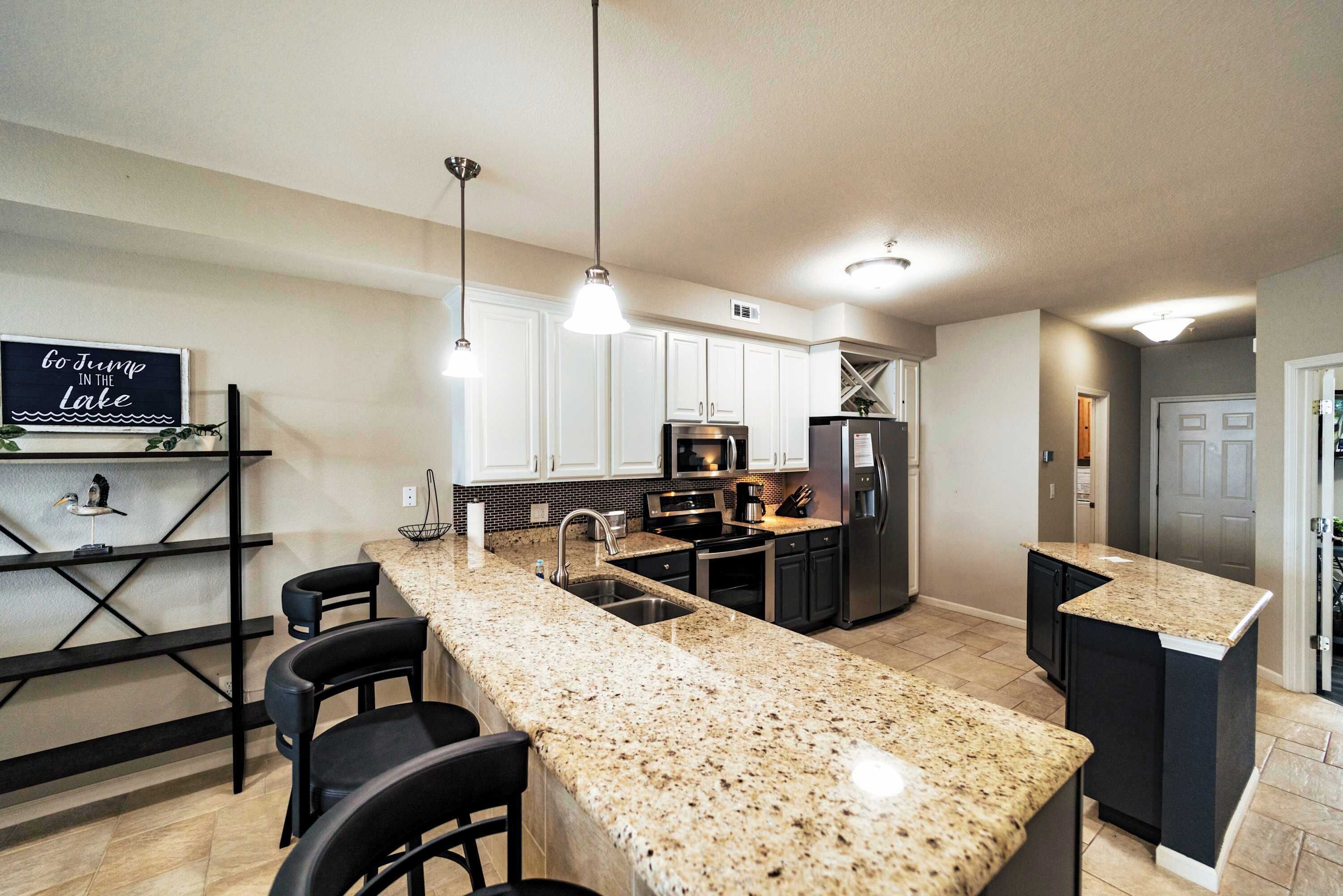 Condo, Multiple Beds, Balcony, Beach View (Happy Haven @ Lands End) | Private kitchen | Fridge, microwave, oven, stovetop
