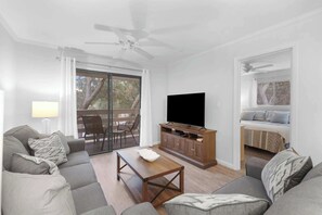 Condo, Multiple Beds, Balcony, Garden View (Hilton Head Hangout) | Living area | 42-inch flat-screen TV with digital channels - Hilton Head Hangout 2 BDR Resort Condo by Beach! (Hilton Head Island)