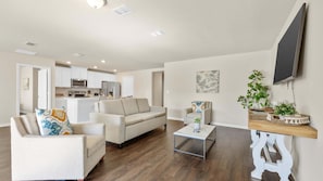 House, Multiple Beds, Patio, Garden View (The Robin's Nest) | Living area | 42-inch flat-screen TV with digital channels