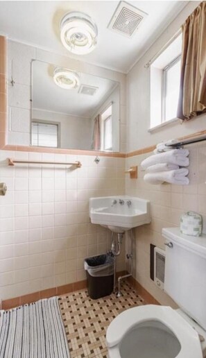 Shower, hydromassage showerhead, free toiletries, hair dryer - DuBois Manor Motel  (DuBois)