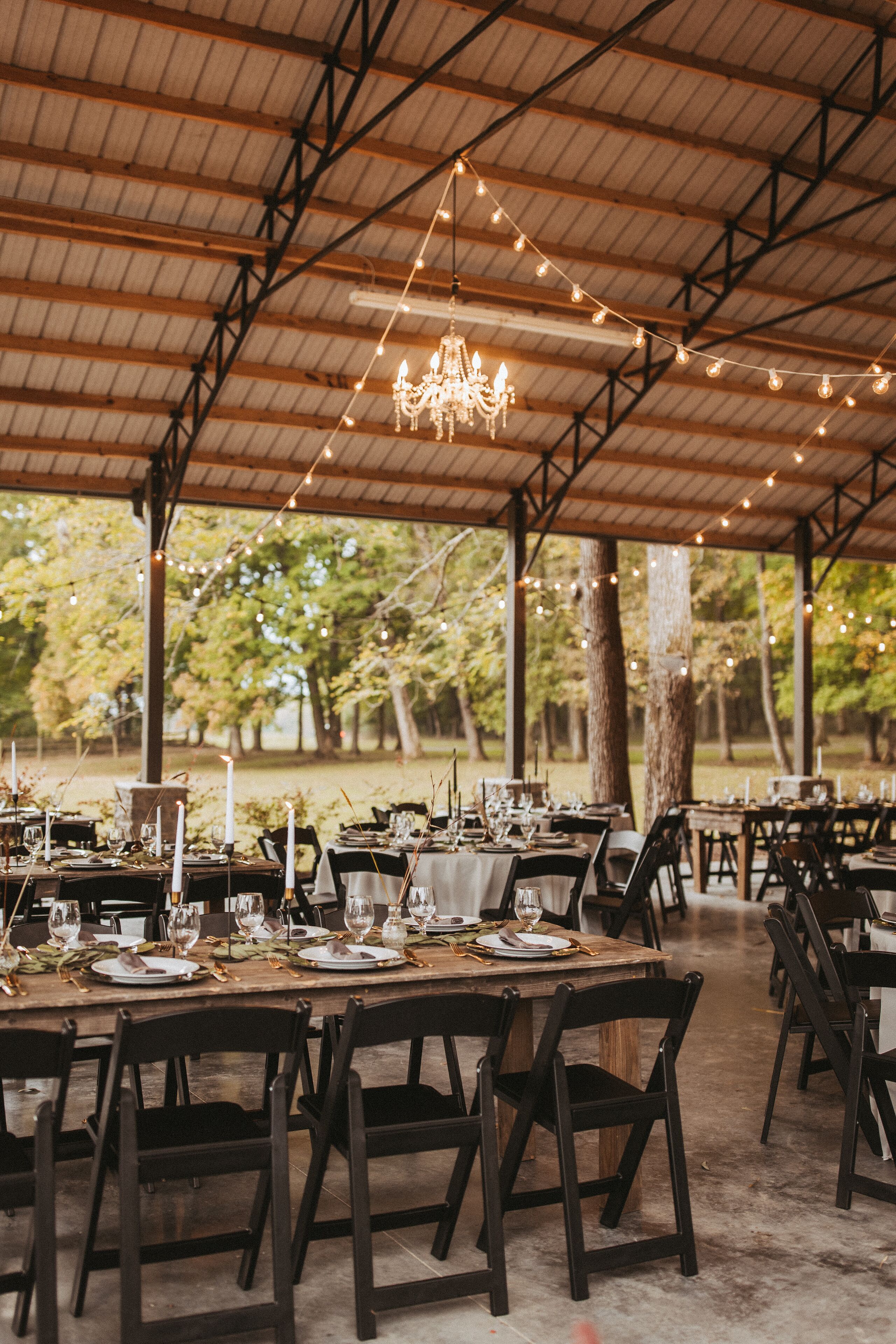 Espace banquet en plein air