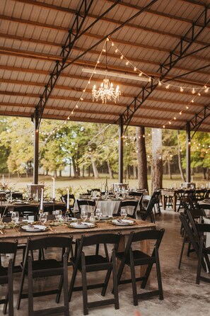 Espace banquet en plein air