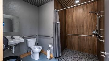 Dusj, såpe, sjampo og toalettpapir