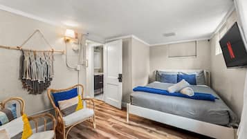 2 slaapkamers, een strijkplank/strijkijzer, wifi, beddengoed