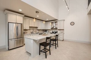 Fridge, microwave, oven, stovetop - Luxury Loft I Skyline Views in RiNO (Denver)